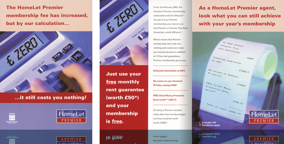 HomeLet insurance product update leaflet